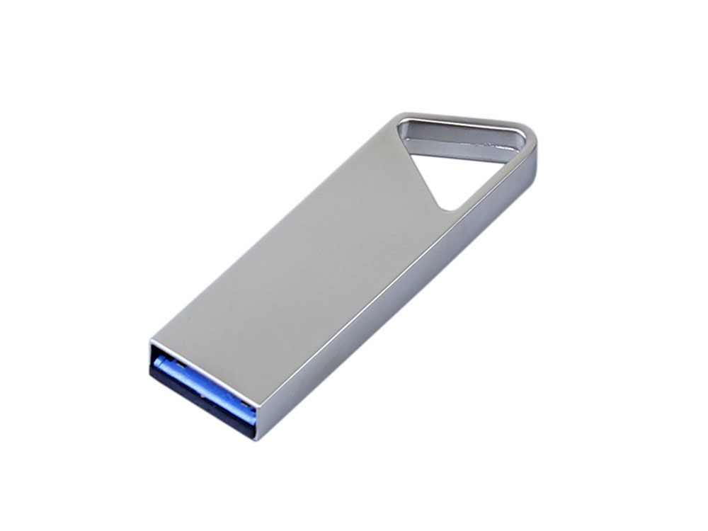 USB 3.0-флешка на 32 Гб с мини чипом, компактный дизайн, отверстие треугольной формы для цепочки-1