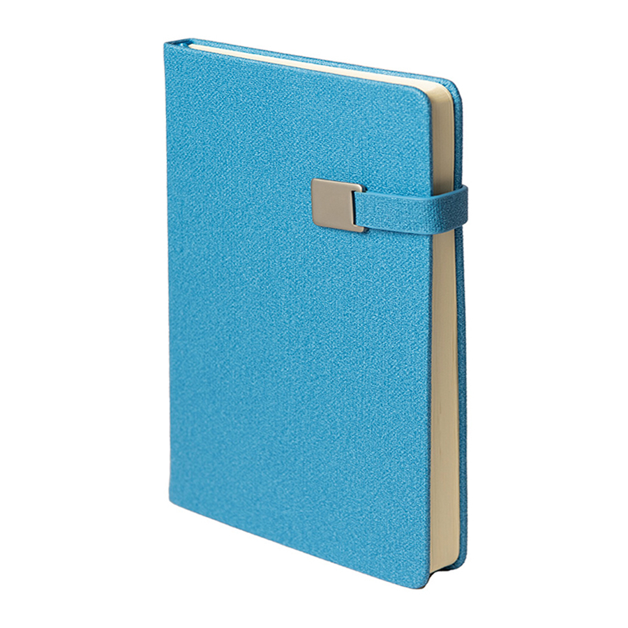 Ежедневник недатированный Linnie, формат А5,в линейку, лазурный-0