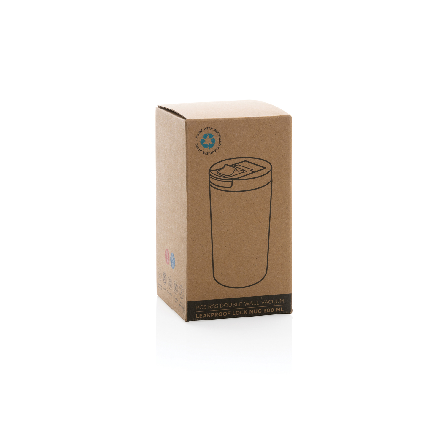 Герметичная термокружка из переработанной стали RCS, 300 мл-8