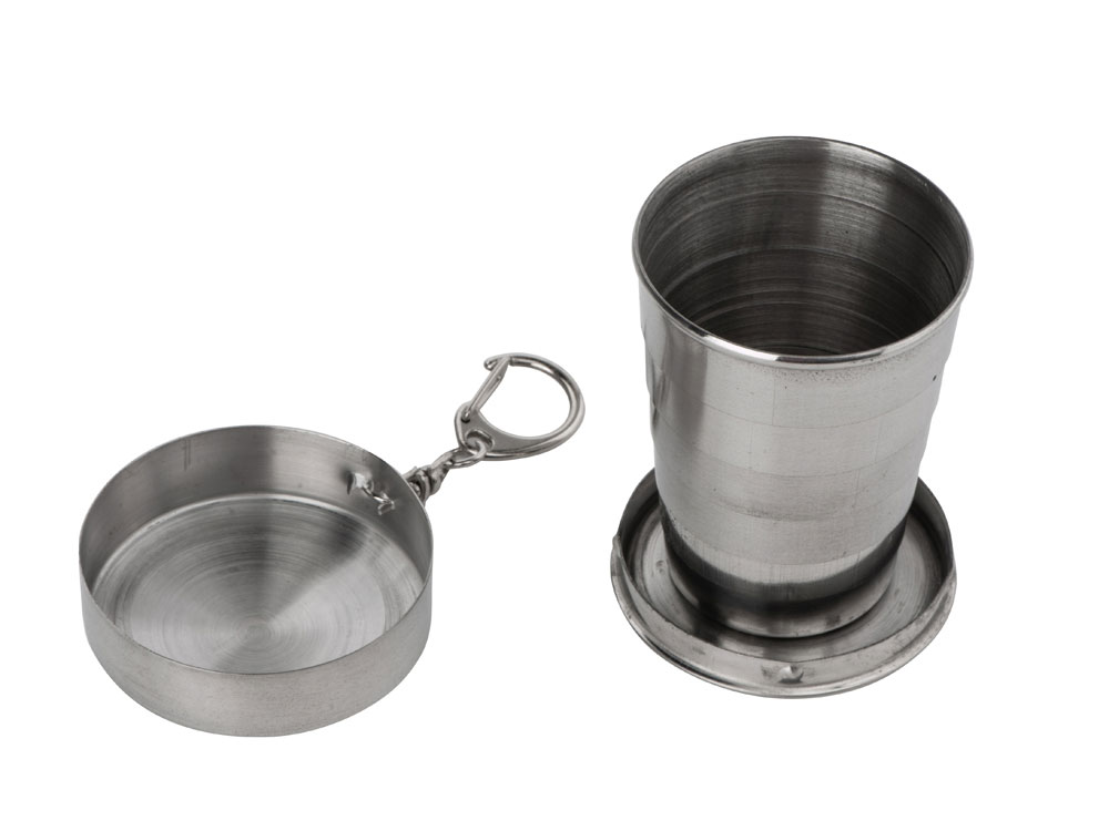 Набор Подарочный: фляга 510/2(рыжая кожа), 1,5 л+ 2 стаканчика+нож-9