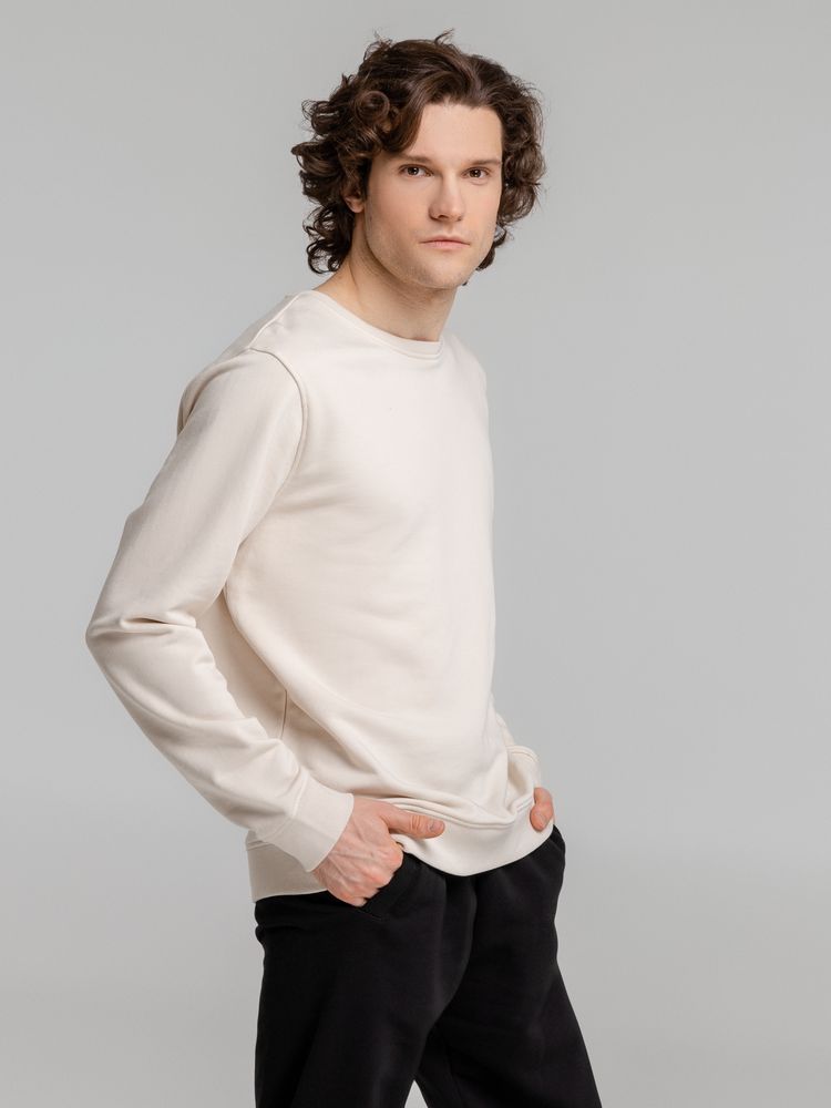 Свитшот унисекс BNC Inspire (Organic), молочно-белый-3