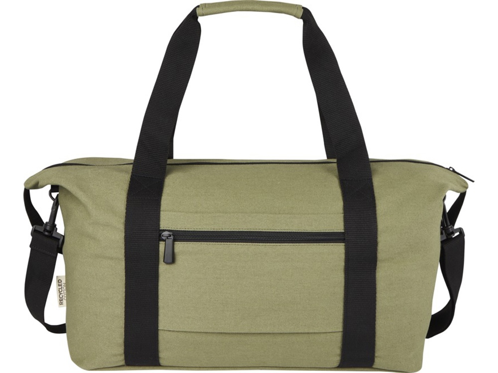 Спортивная сумка Joey из брезента, переработанного по стандарту GRS, объемом 25 л, оливковый-2
