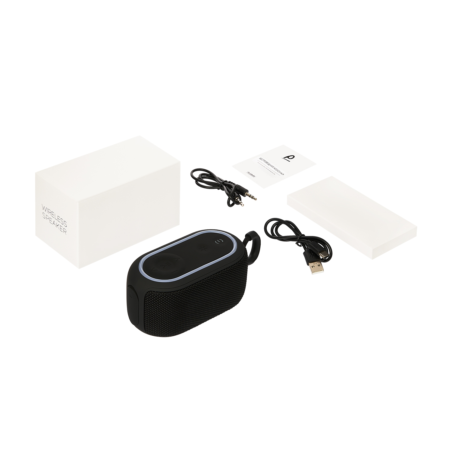 Беспроводная колонка Верса (Versa) 1200 mAh, черная-9