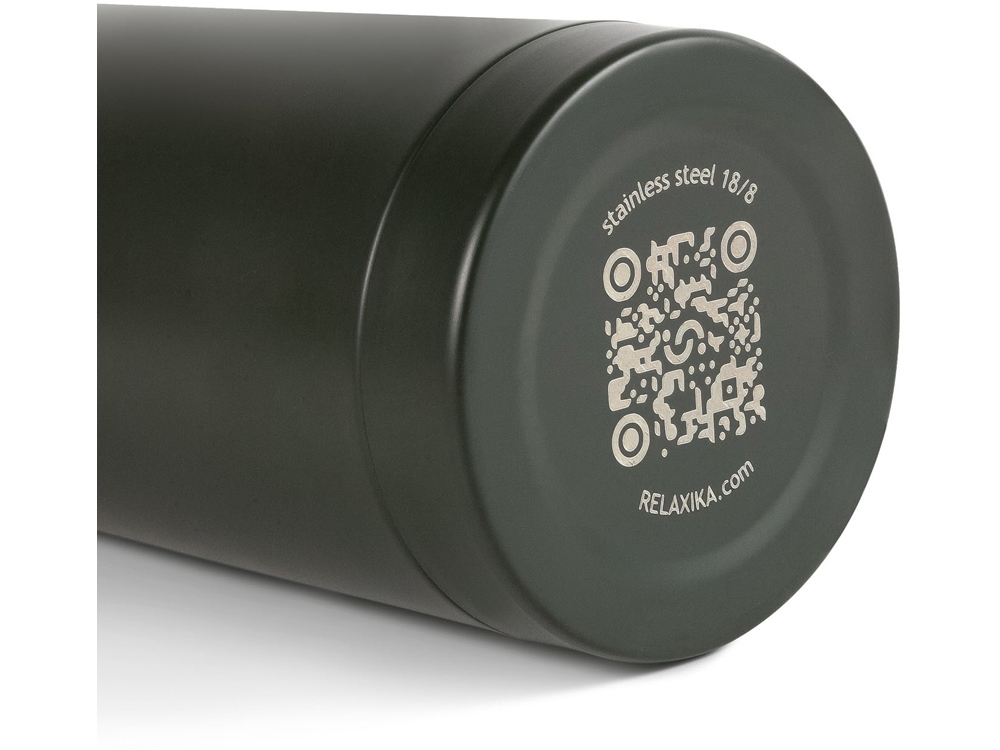 Термос Relaxika 101 (0,75 литра), хаки (без лого)-9