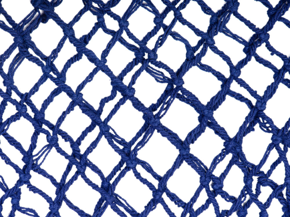 Авоська Dream М old style 15 литров с кожаными ручками, синий (12)-2