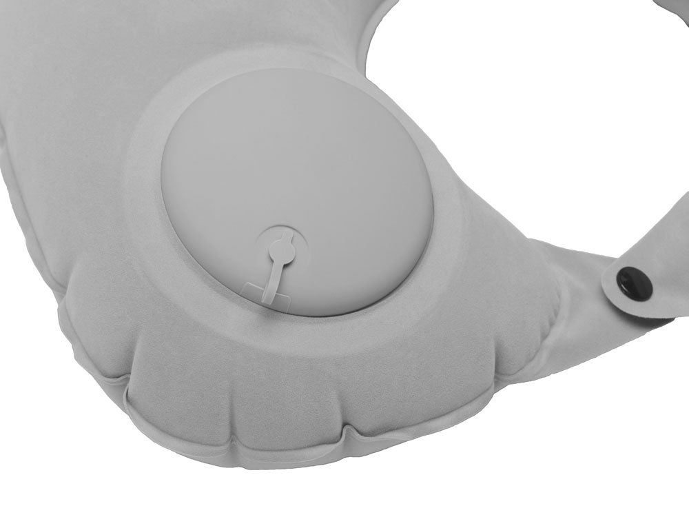 Подушка под шею с помпой Push, серый-2