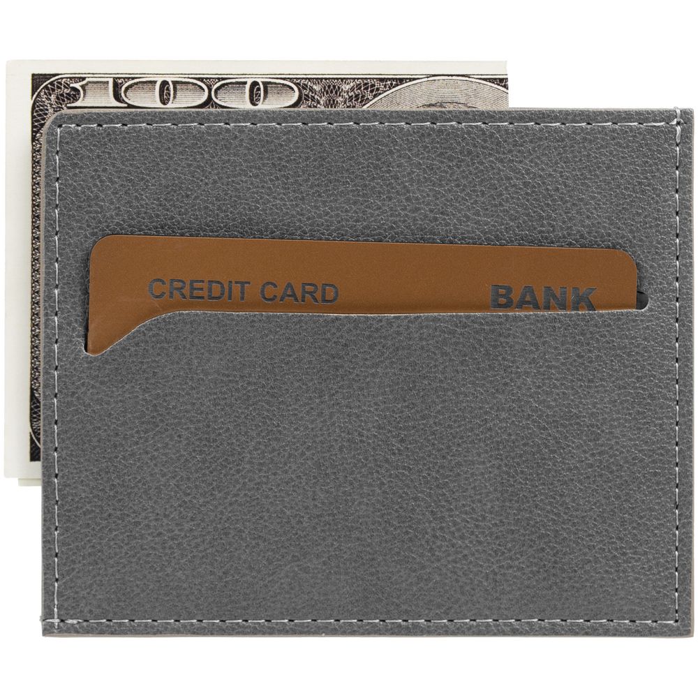 Чехол для карточек Petrus, серый-3