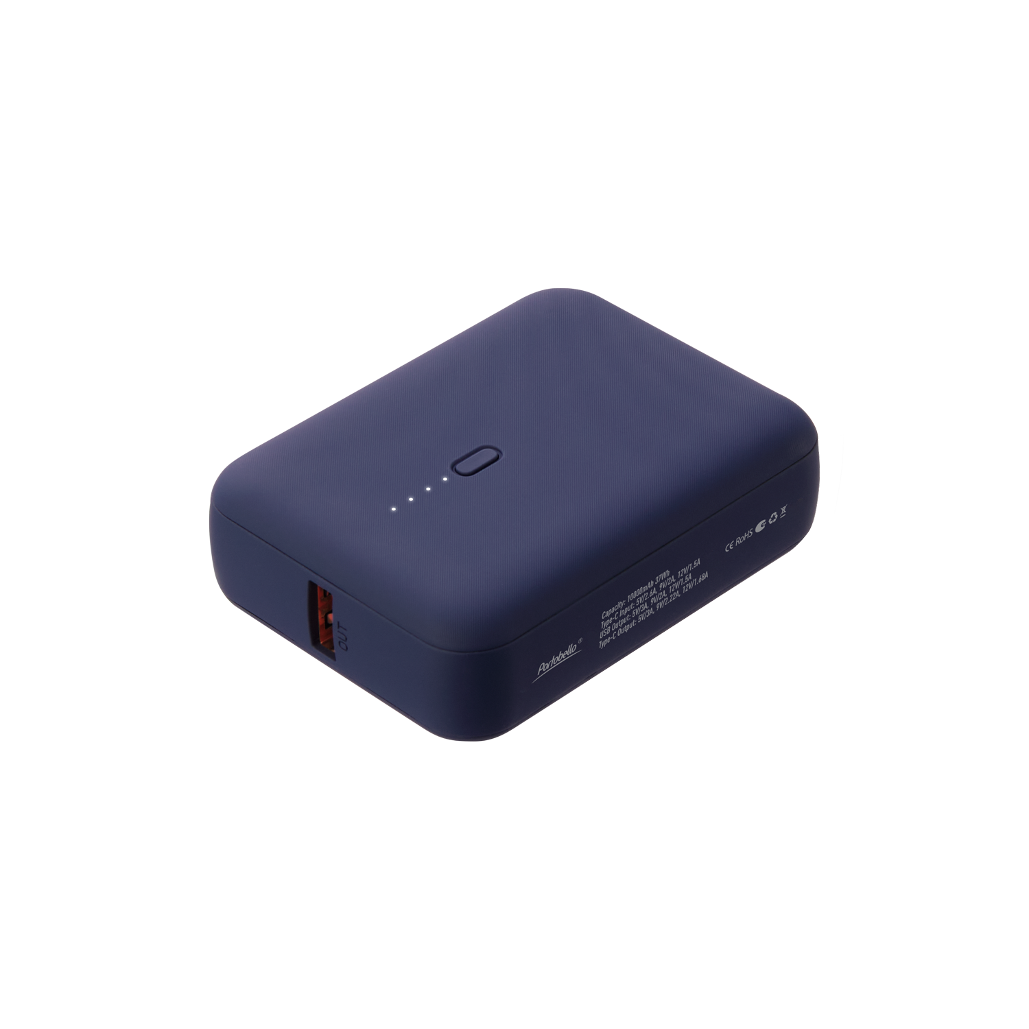 Внешний аккумулятор с функцией быстрой зарядки Формула (Formula) 10000 mAh, синий-0