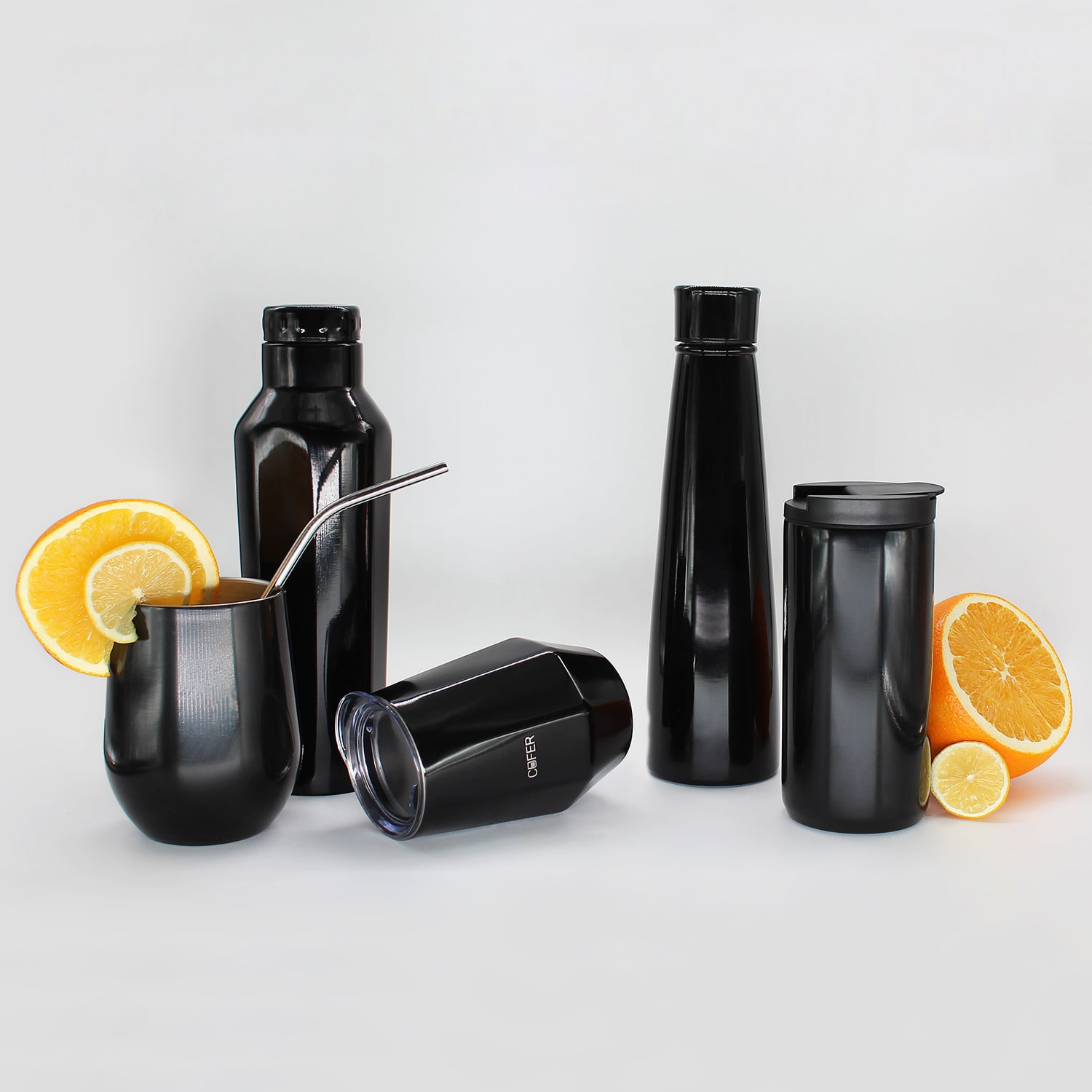 Термобутылка для напитков E-shape (черный)-6