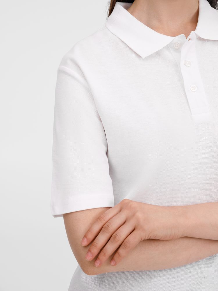 Рубашка поло унисекс Tervise, белая-7