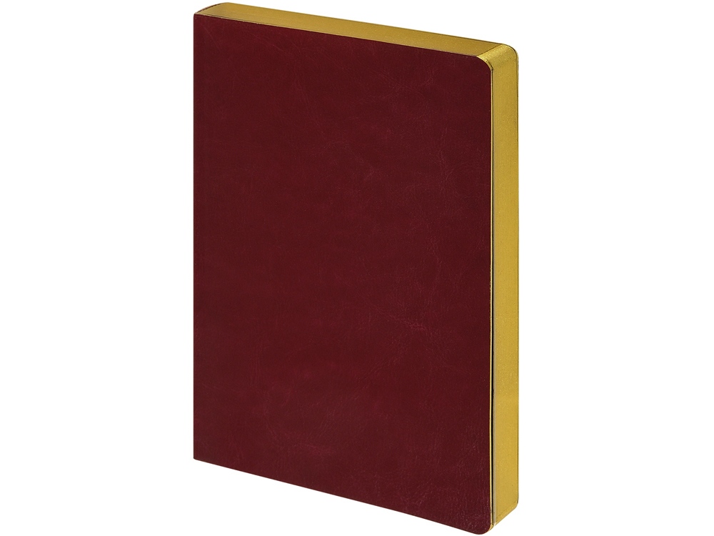 Ежедневник недатированный А5 Megapolis Nebraska Flex, бордовый с золотым обрезом-0