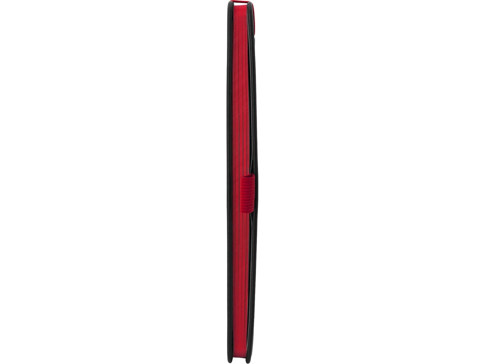 Блокнот ColorNote Black, твердая обложка A5, 80 листов, черный с красным-3