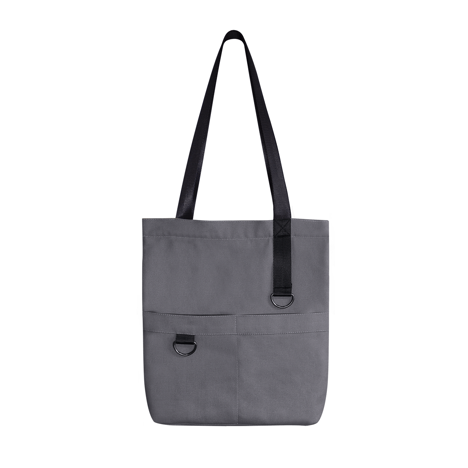 Шоппер Superbag ZIP, с двумя карманами и молнией (серый)-1