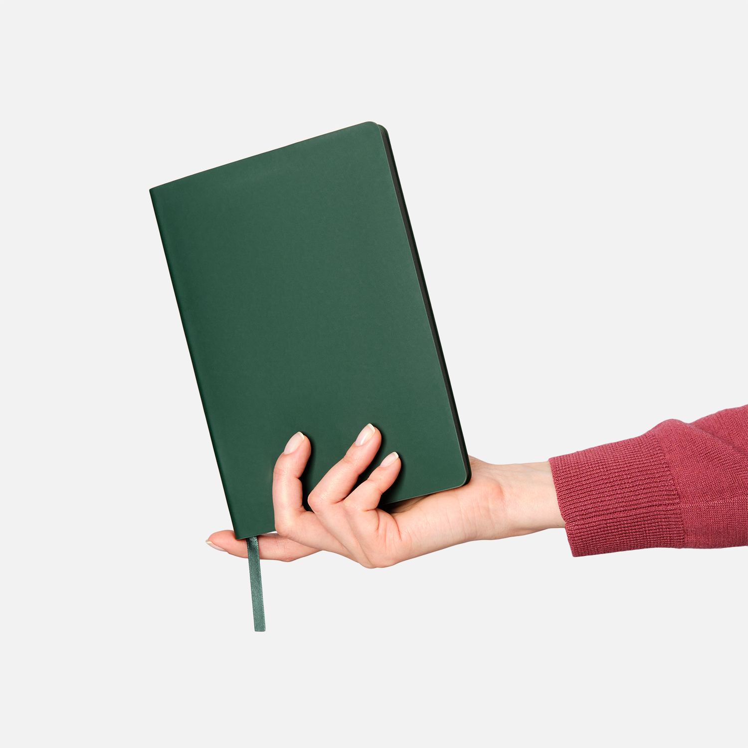 Ежедневник Латте софт-тач (Latte soft touch) недатированный, зеленый-10