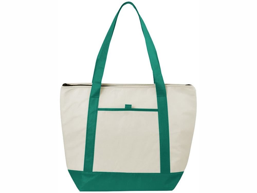 Сумка-холодильник Lighthouse, натуральный/зеленый-4