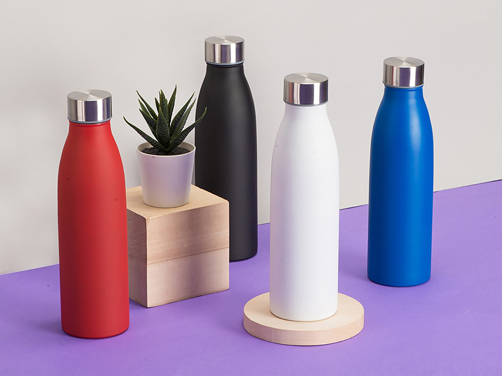 Стальная бутылка Rely, 650 мл, белый, off white-6