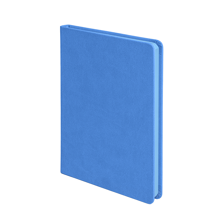 Ежедневник недатированный Softie, формат А5, в клетку, лазурный-0