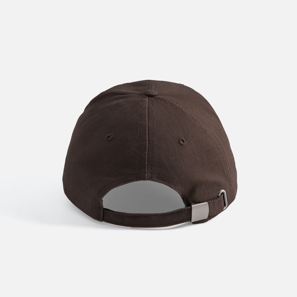 Бейсболка Buffalo, коричневая с бежевым-2