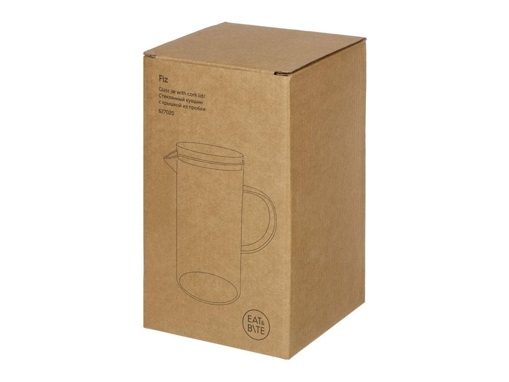 Стеклянный кувшин с крышкой из пробки Fiz-4