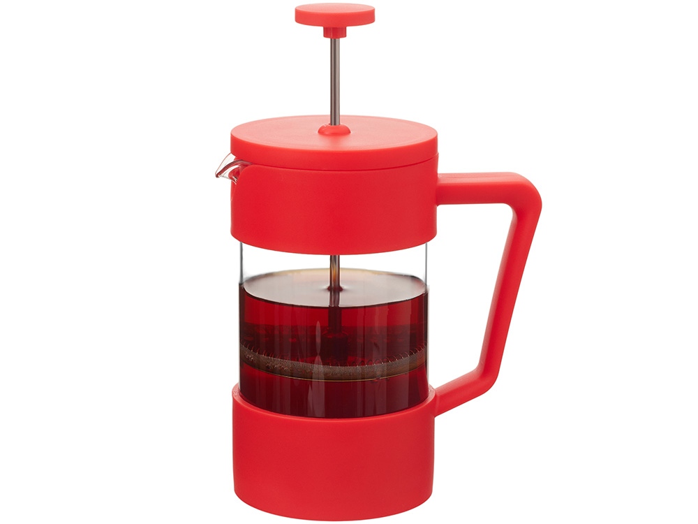 Пластиковый френч-пресс Intense, 600мл, красный-4