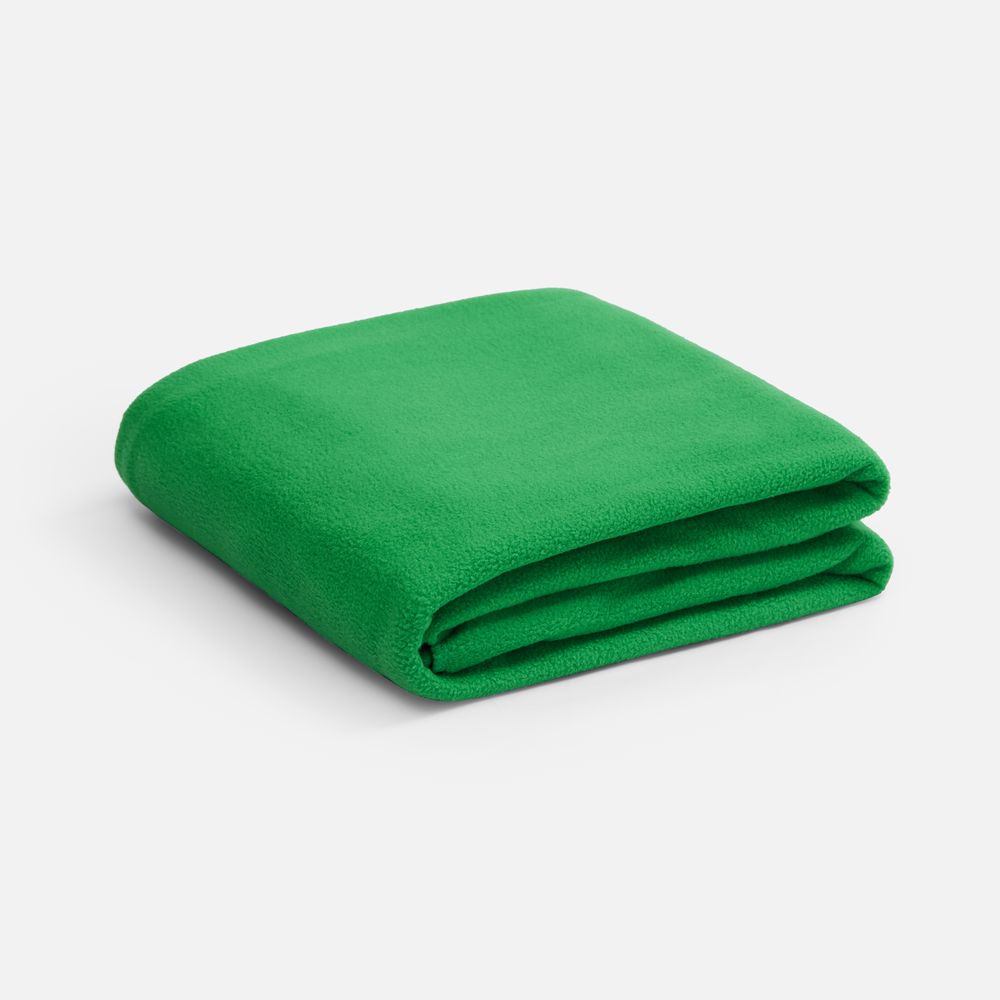 Флисовый плед Warm&Peace XL, зеленый-0