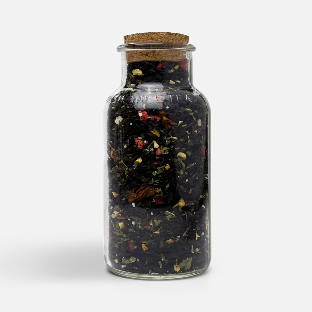 Чай «Сокочай», черный с соком ананаса, клубникой, мятой, медом и лимоном-0