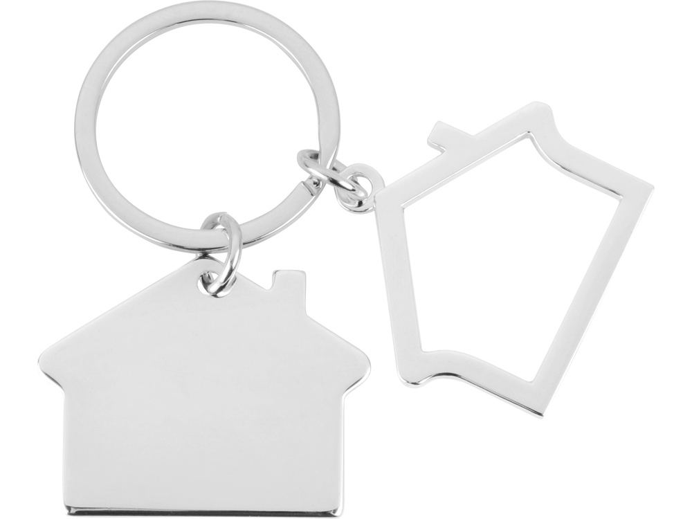 Брелок Избушка, серебристый-2