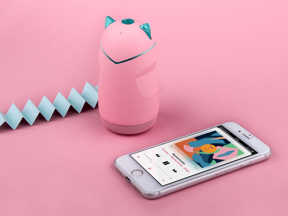 Портативная акустика Rombica Mysound Kitty 3C, розовый-6