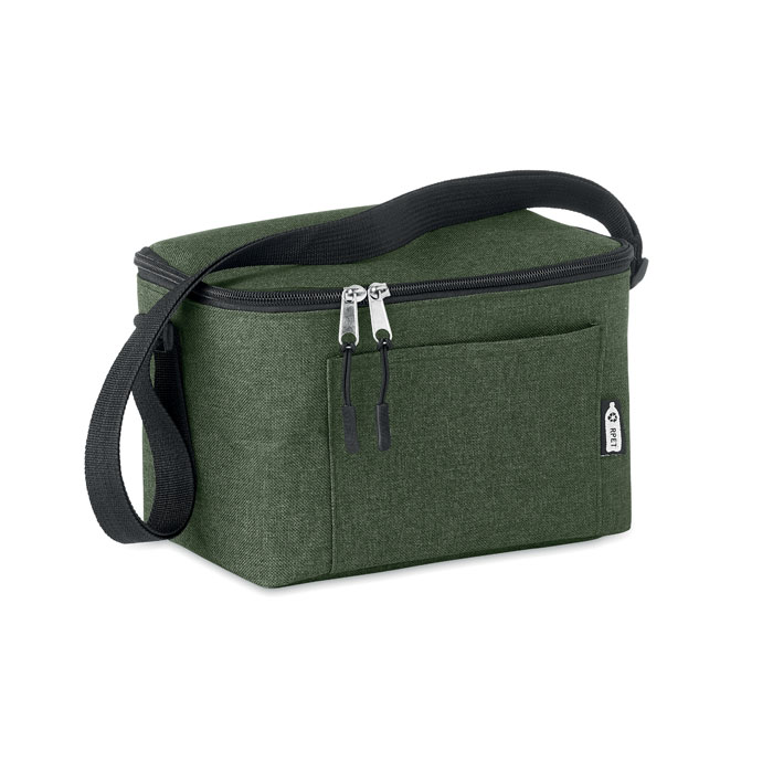 600D RPET Cooler bag for cans, тёмно-зелёный-0