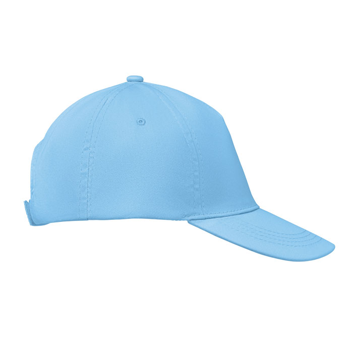 5 panel baseball cap, голубой-5