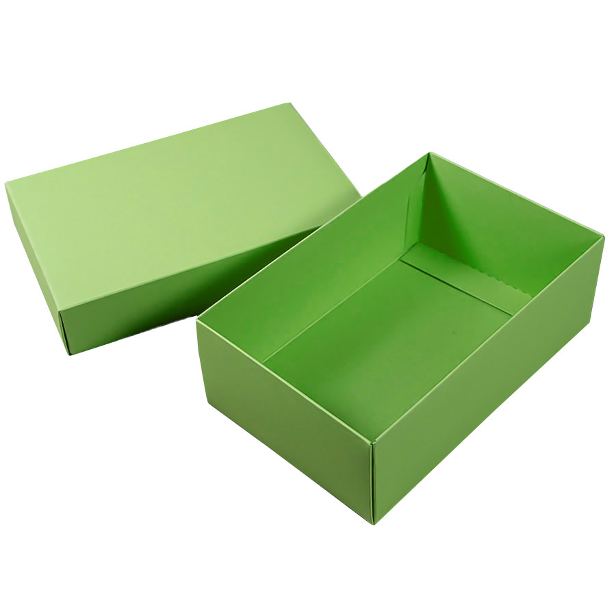 Коробка картонная, "COLOR" 11,5*6*17 см; зеленое яблоко, светло-зеленый-2