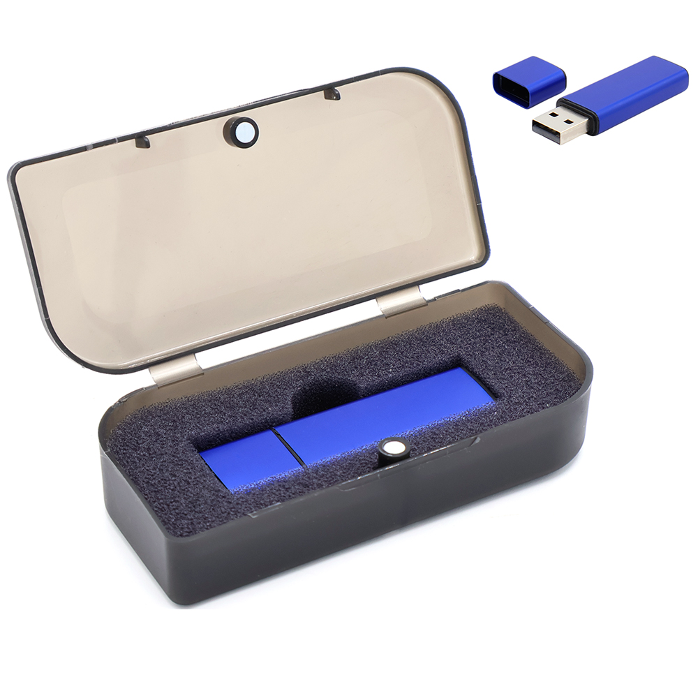 Флешка Loon 16 Гб в футляре, Синий-0