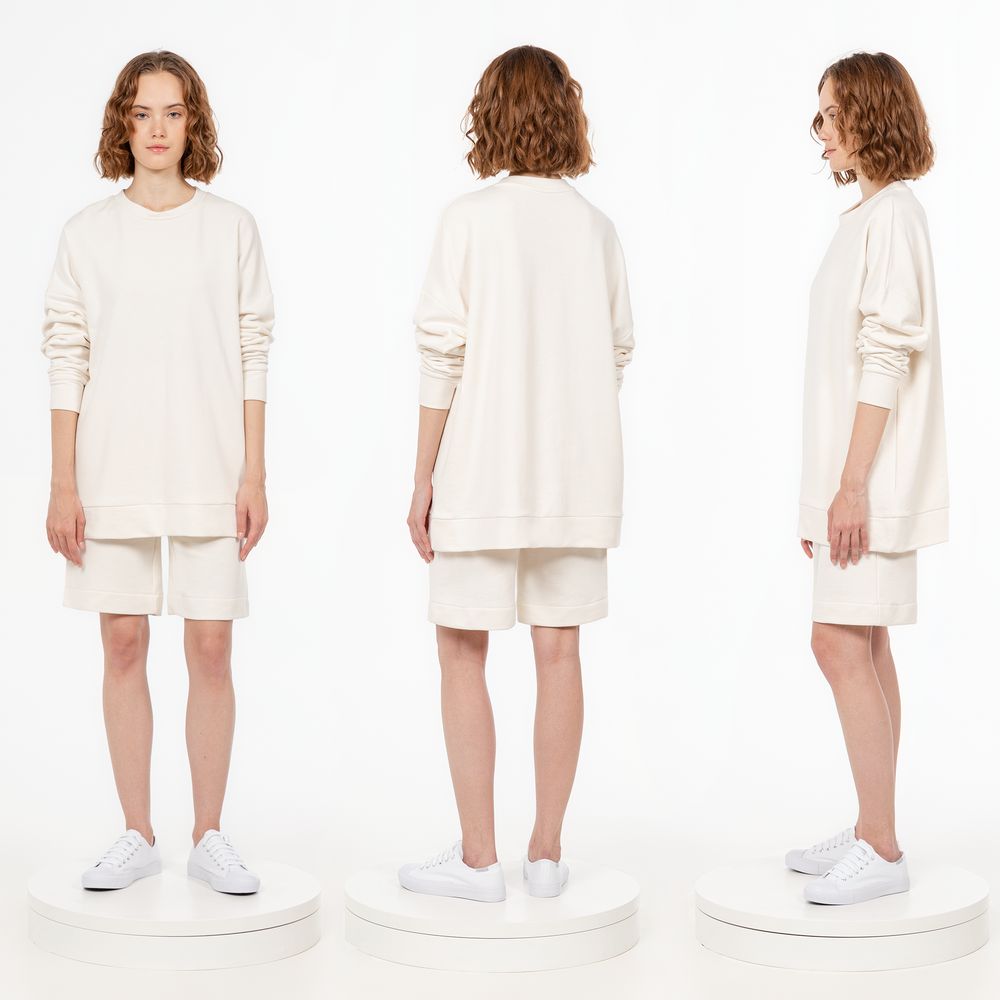 Свитшот унисекс S2, молочно-белый-6