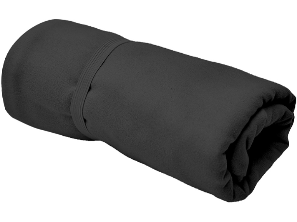 Спортивное полотенце CORK из микрофибры, черный-1