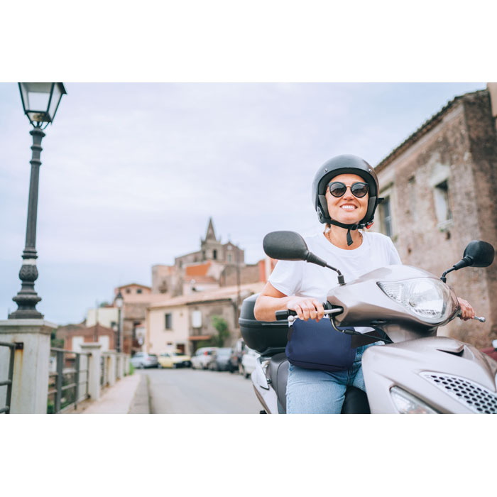 Сумка поясная, синий-4