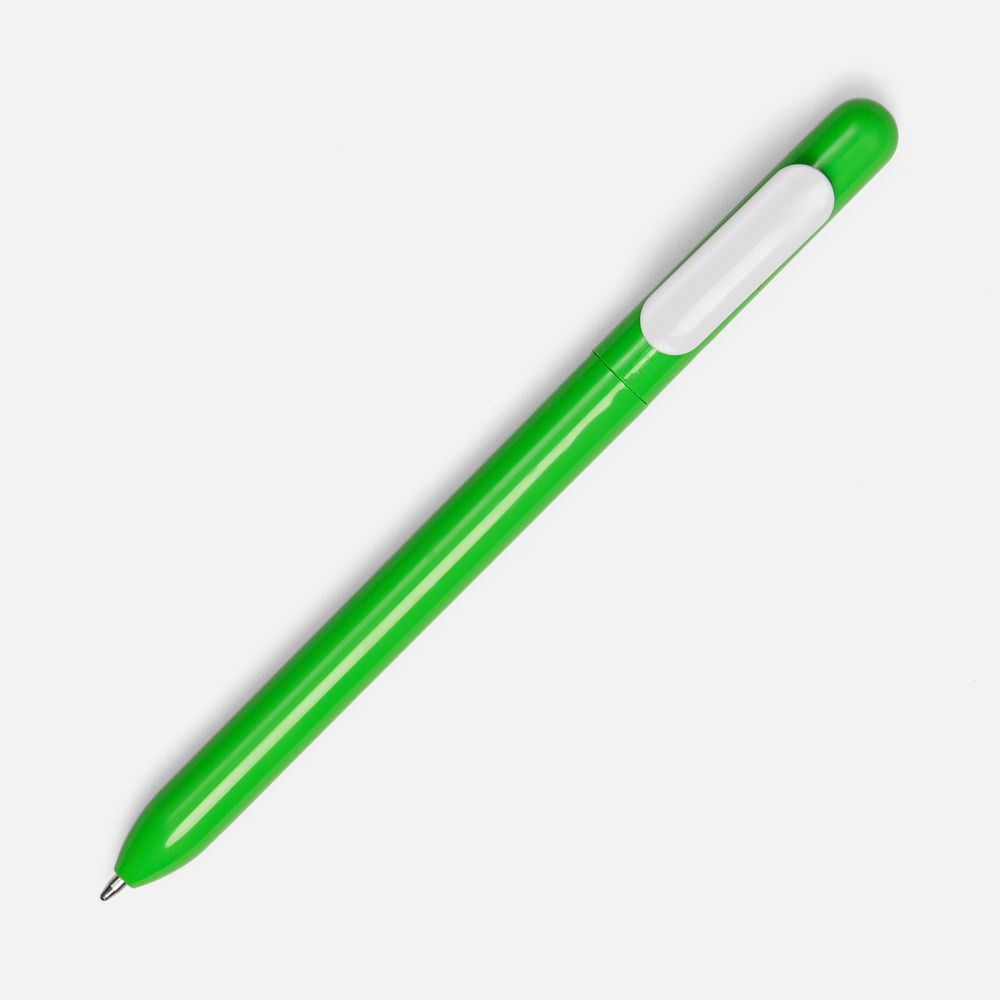 Ручка шариковая Swiper, зеленая с белым-2