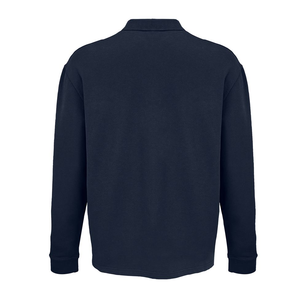 Рубашка поло оверсайз с длинным рукавом Heritage, темно-синяя-2