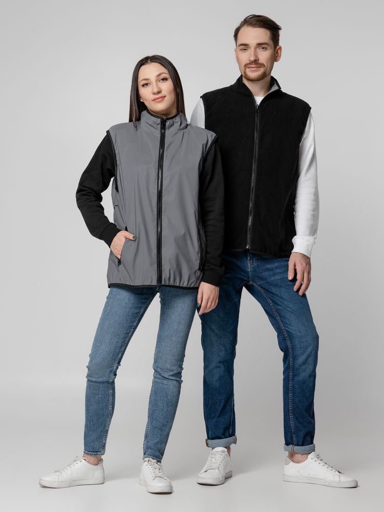 Жилет двусторонний Manifest из светоотражающей ткани, серый-11