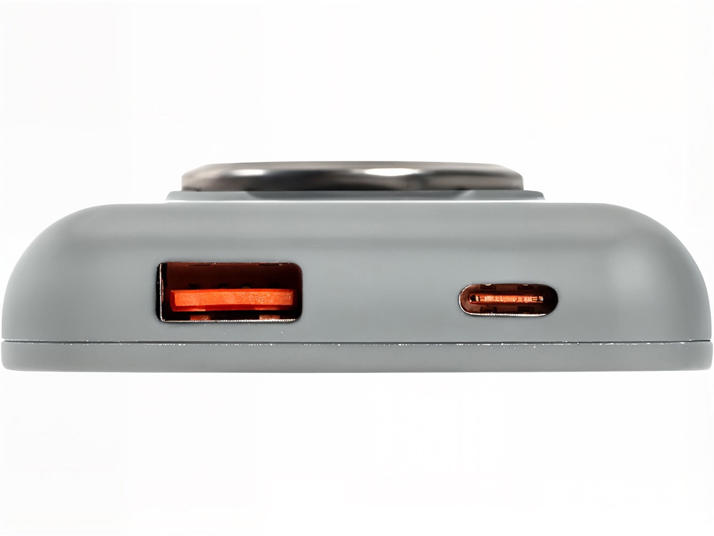 Магнитный беспроводной внешний аккумулятор MagnetIQ, 5000 mah, 10 W, серый Cool gray 7C-12