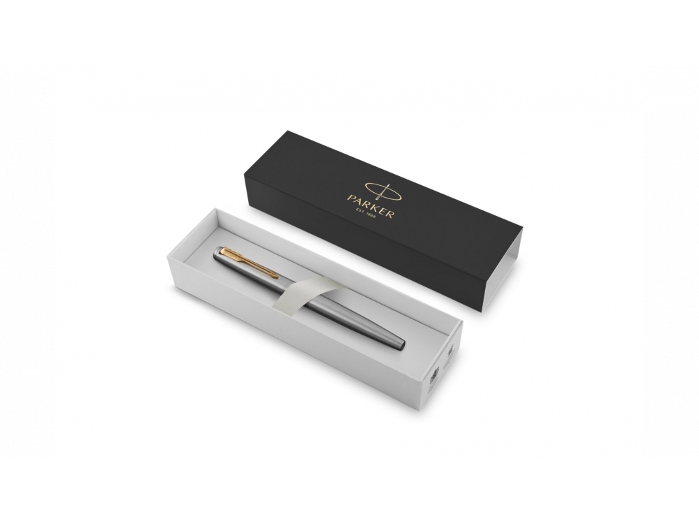 Перьевая ручка Parker Jotter Stainless Steel GT, Mblue-1