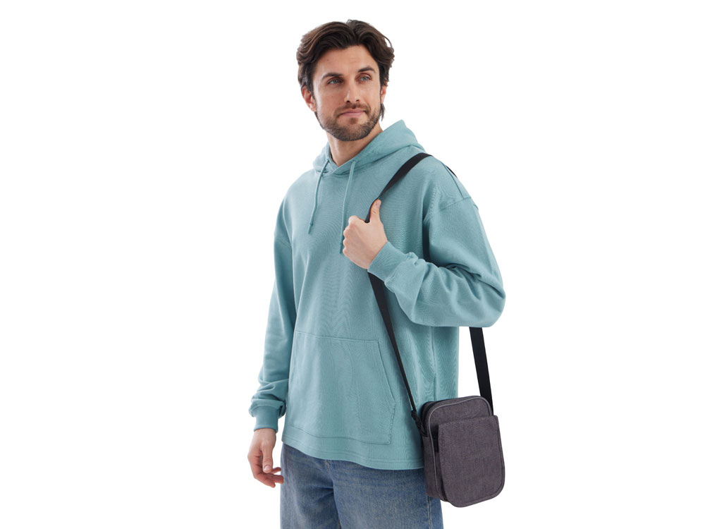 Сумка Camo со светоотражающим дизайном на плечо, серый-11