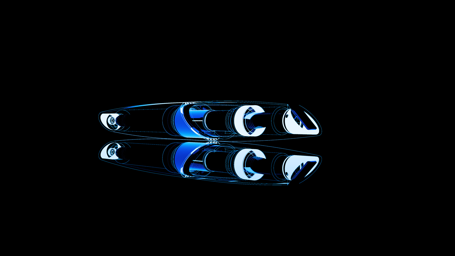 Перьевая ручка PININFARINA PF Two BLUE-20