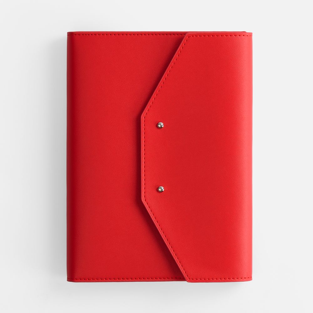 Ежедневник-органайзер Clean Slate, недатированный, красный-0
