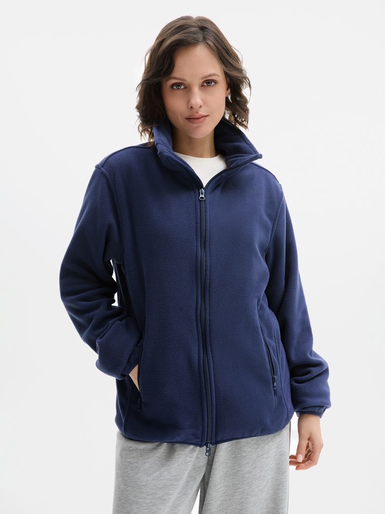 Куртка флисовая унисекс Ben Mac, темно-синяя-4