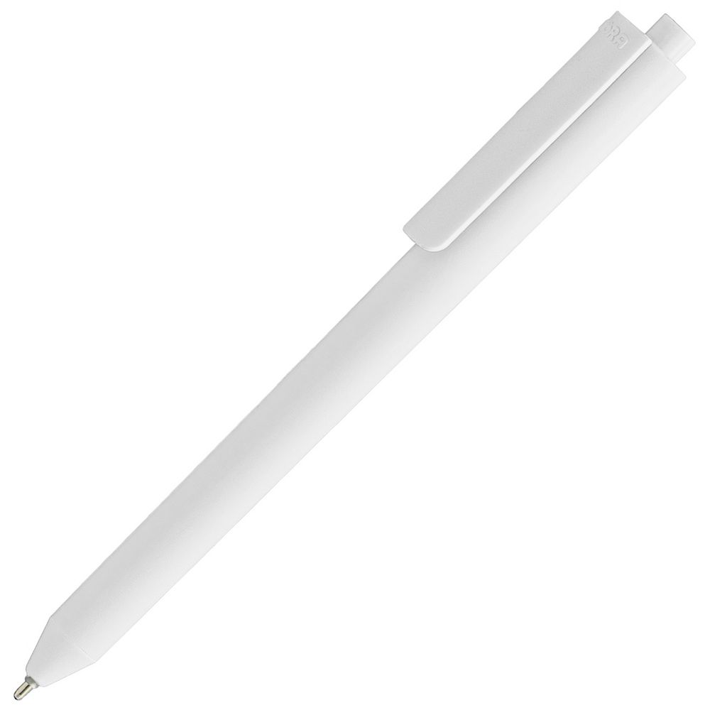 Ручка шариковая Pigra P03 Mat, белая-0