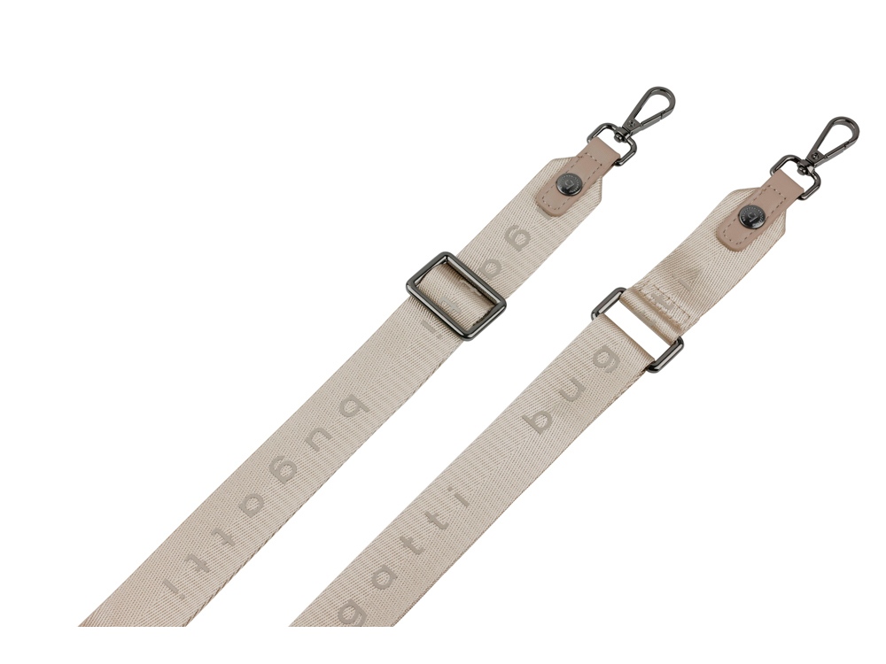 Сумка наплечная BUGATTI Almata, песочная, полиуретан, 11х4х19 см-6