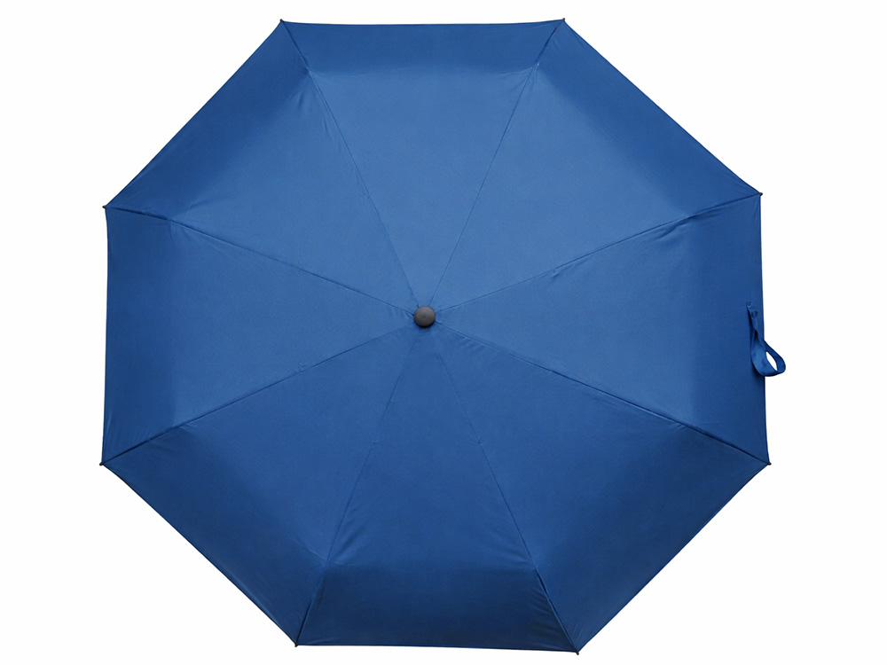 Складной зонт полуавтоматический, синий-4