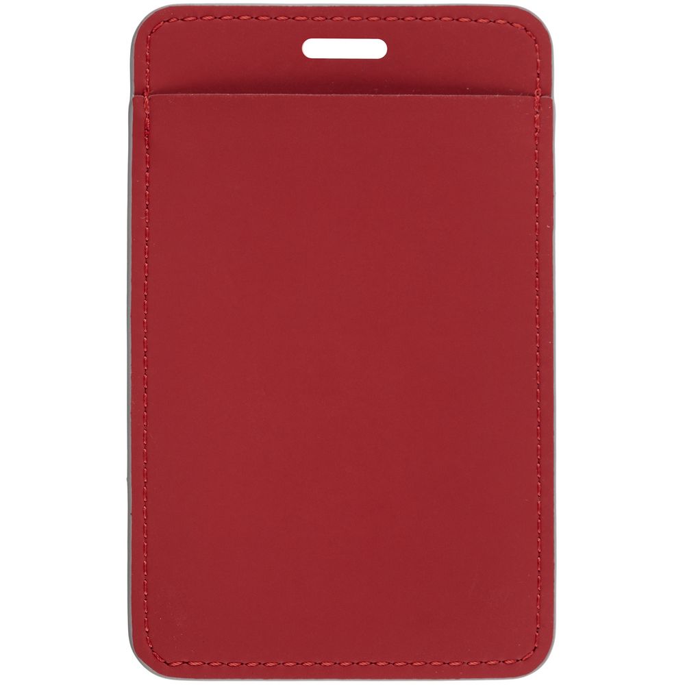 Чехол для пропуска Shall Simple, красный-2