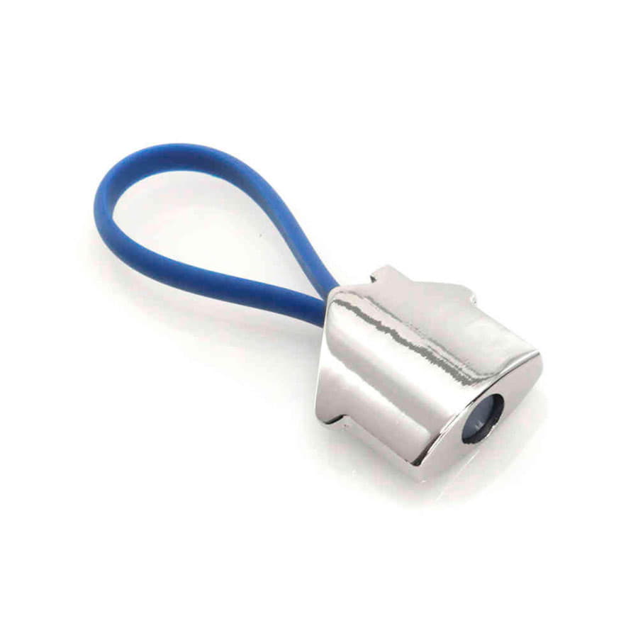 Брелок BOLKY, серебристый, белый-1