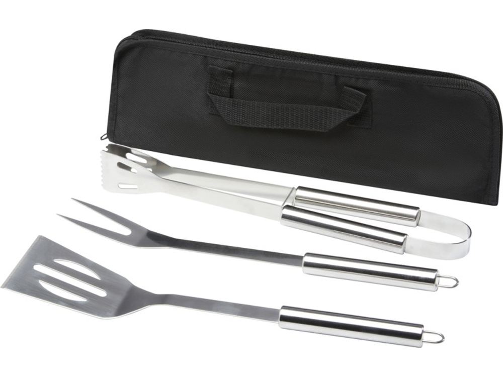 Barcabo Набор для барбекю из 3 предметов, серебристый-0